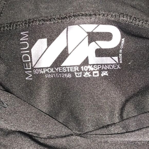 Black Hooded Long Sleeve Shirt M Made In China Polyester Spandex Blend - Picture 2 of 12